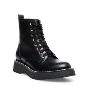 Madden Girl Kurt Lace Up Combat Booties - size 10